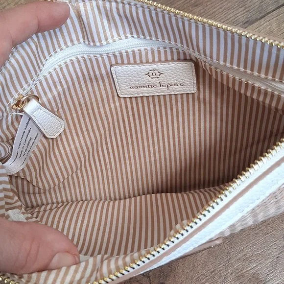 Nanette Lepore Straw Clutch Wristlet - Picture 4 of 6